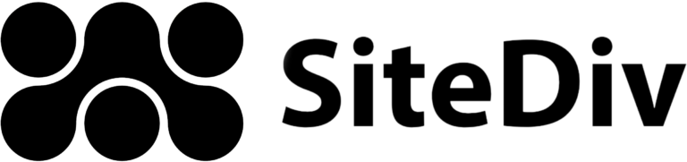 SiteDiv Full Black Logo