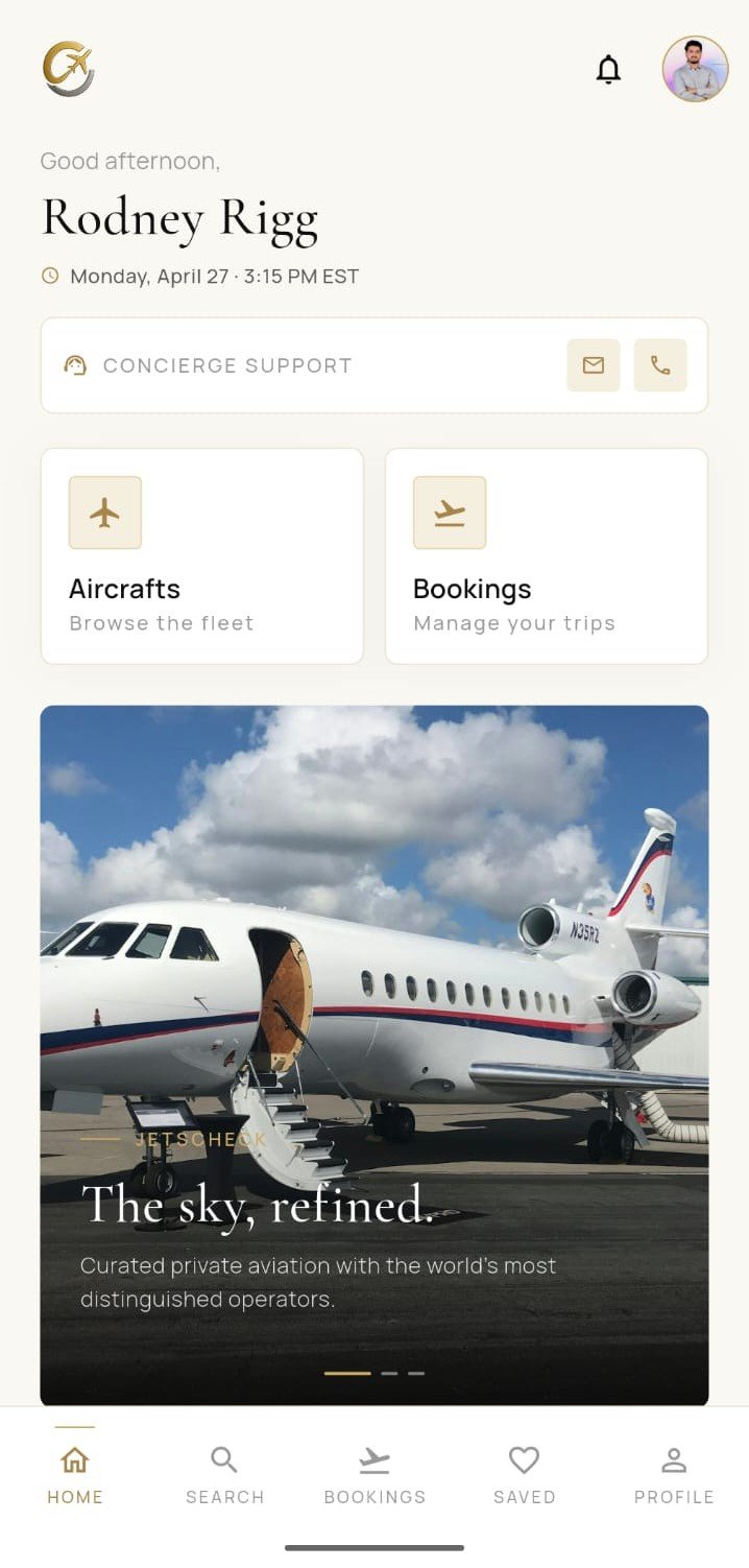 JetsCheck — Multi-Role Charter Aviation Platform with Custom Operations Dashboard