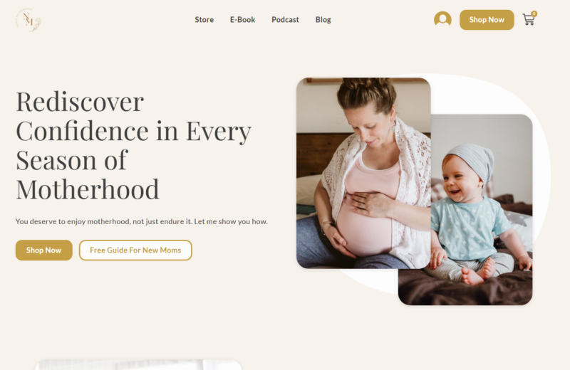 Noble Motherhood — E-Commerce & Brand Platform for Holistic Motherhood