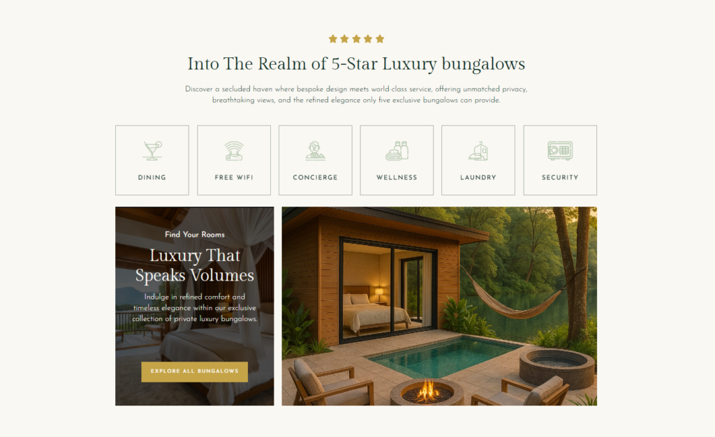 Realm of Luxury Bungalows Page