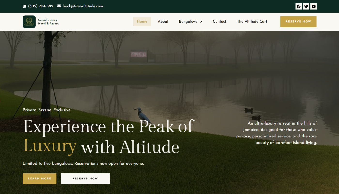 Stay Altitude — Luxury Resort & Booking Platform for a Jamaican Hilltop Retreat
