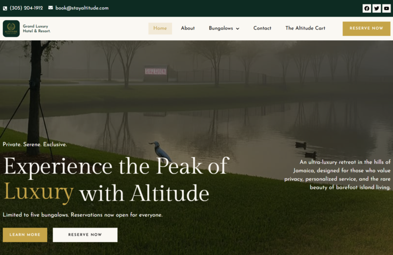 Stay Altitude — Luxury Resort & Booking Platform for a Jamaican Hilltop Retreat